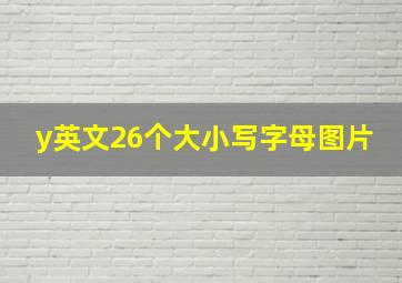 y英文26个大小写字母图片