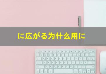 に広がる为什么用に