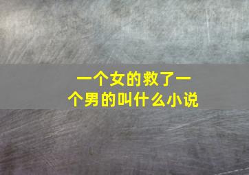 一个女的救了一个男的叫什么小说