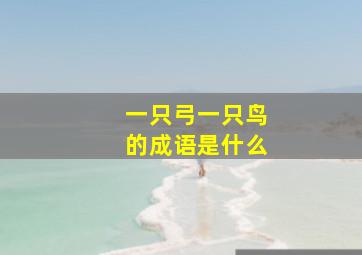 一只弓一只鸟的成语是什么