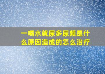 一喝水就尿多尿频是什么原因造成的怎么治疗