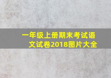 一年级上册期末考试语文试卷2018图片大全