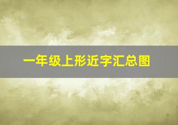 一年级上形近字汇总图