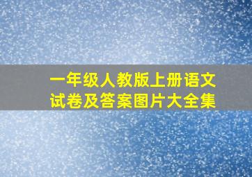 一年级人教版上册语文试卷及答案图片大全集