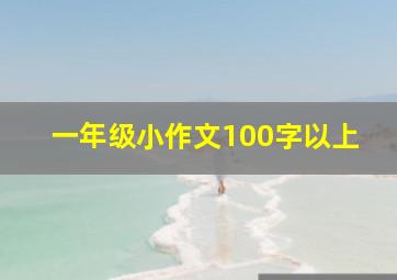 一年级小作文100字以上