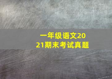 一年级语文2021期末考试真题