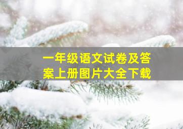 一年级语文试卷及答案上册图片大全下载