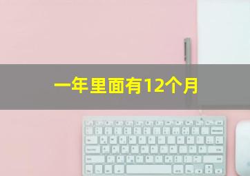 一年里面有12个月