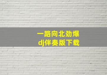 一路向北劲爆dj伴奏版下载