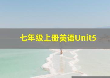 七年级上册英语Unit5