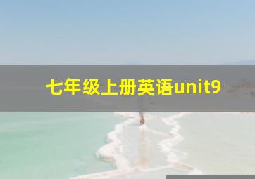 七年级上册英语unit9