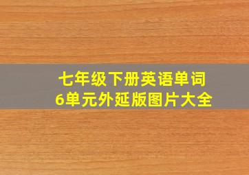 七年级下册英语单词6单元外延版图片大全