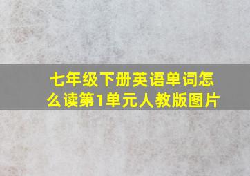 七年级下册英语单词怎么读第1单元人教版图片