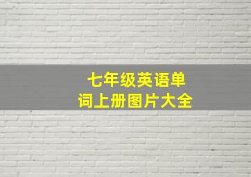 七年级英语单词上册图片大全