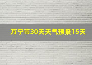 万宁市30天天气预报15天