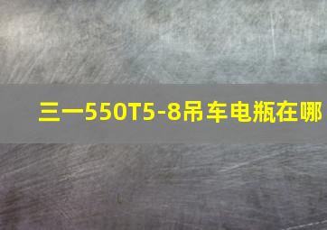 三一550T5-8吊车电瓶在哪