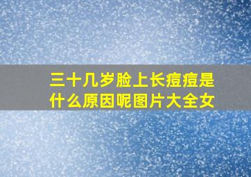 三十几岁脸上长痘痘是什么原因呢图片大全女