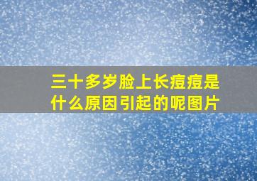 三十多岁脸上长痘痘是什么原因引起的呢图片