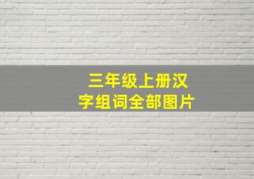 三年级上册汉字组词全部图片