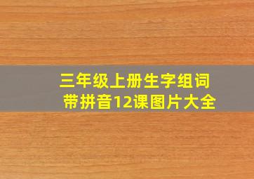 三年级上册生字组词带拼音12课图片大全