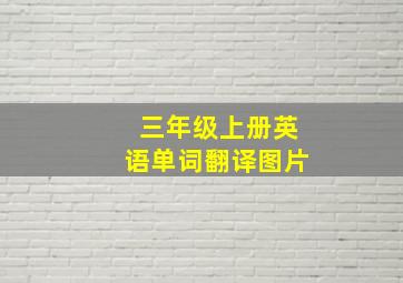 三年级上册英语单词翻译图片