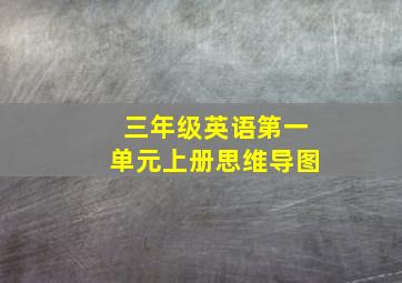 三年级英语第一单元上册思维导图