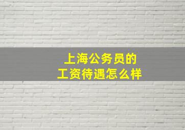 上海公务员的工资待遇怎么样