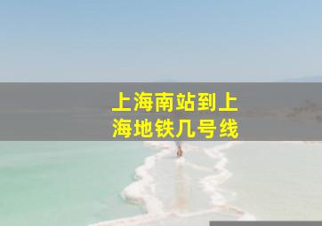 上海南站到上海地铁几号线