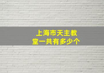 上海市天主教堂一共有多少个