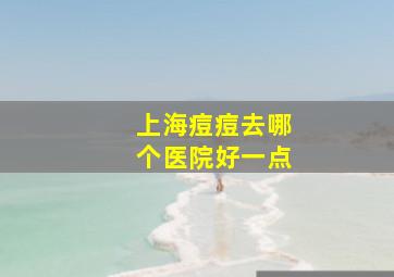 上海痘痘去哪个医院好一点