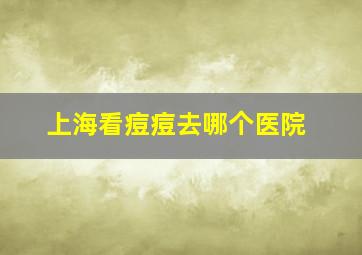 上海看痘痘去哪个医院