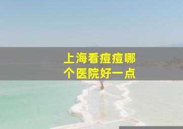 上海看痘痘哪个医院好一点