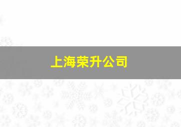 上海荣升公司