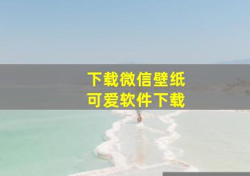 下载微信壁纸可爱软件下载