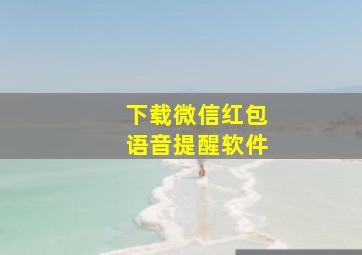 下载微信红包语音提醒软件