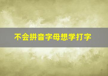 不会拼音字母想学打字