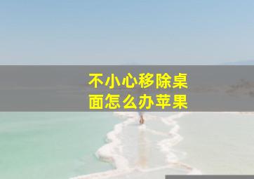 不小心移除桌面怎么办苹果