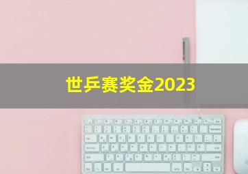 世乒赛奖金2023