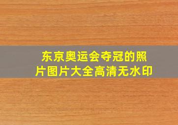 东京奥运会夺冠的照片图片大全高清无水印