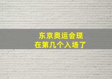 东京奥运会现在第几个入场了