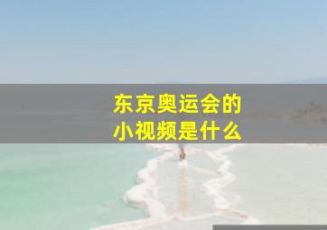 东京奥运会的小视频是什么