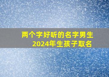 两个字好听的名字男生2024年生孩子取名