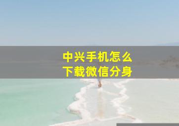 中兴手机怎么下载微信分身