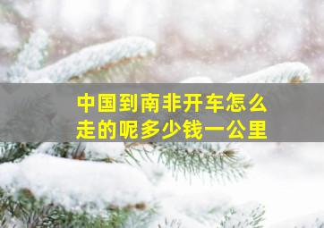 中国到南非开车怎么走的呢多少钱一公里