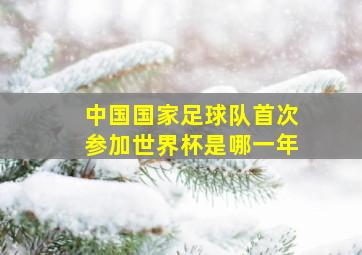 中国国家足球队首次参加世界杯是哪一年