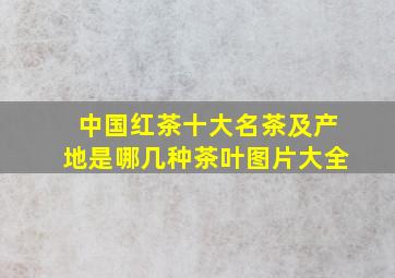 中国红茶十大名茶及产地是哪几种茶叶图片大全