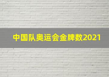 中国队奥运会金牌数2021