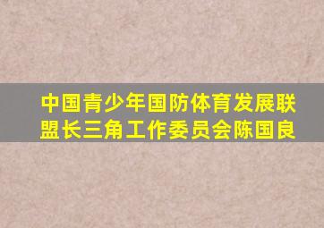 中国青少年国防体育发展联盟长三角工作委员会陈国良