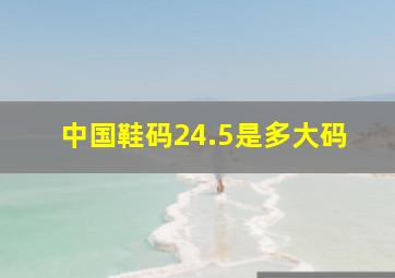 中国鞋码24.5是多大码