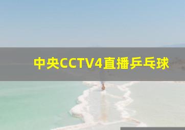 中央CCTV4直播乒乓球